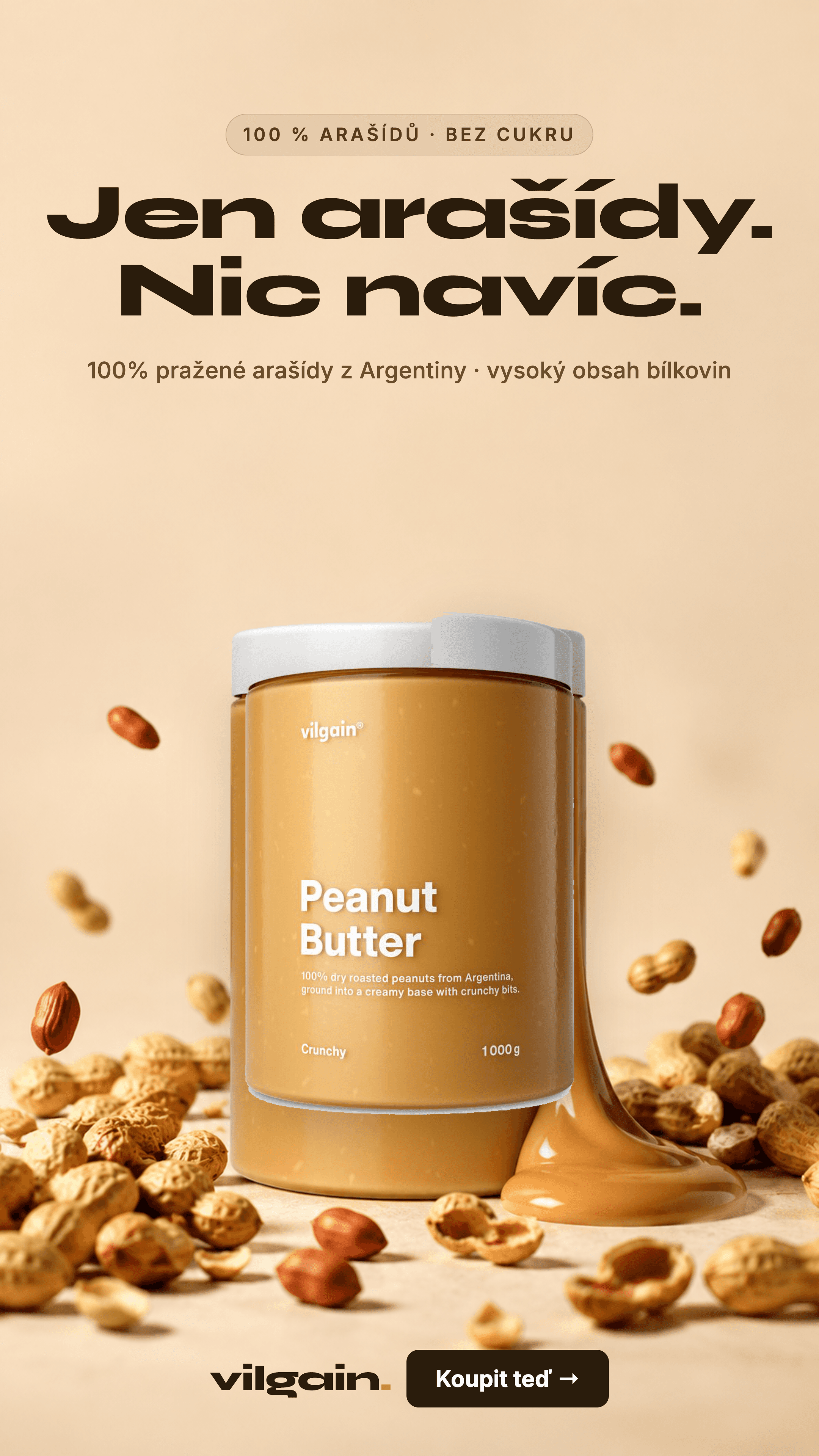 Sample product creative: peanut butter